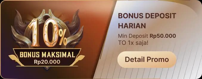 2# BONUS DEPOSIT HARIAN – TO 1X!